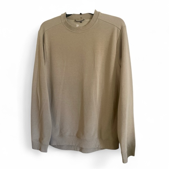 All in Motion Soft Gym Crewneck Sweatshirt Neutral Tan Men’s Size Medium - Picture 6 of 7
